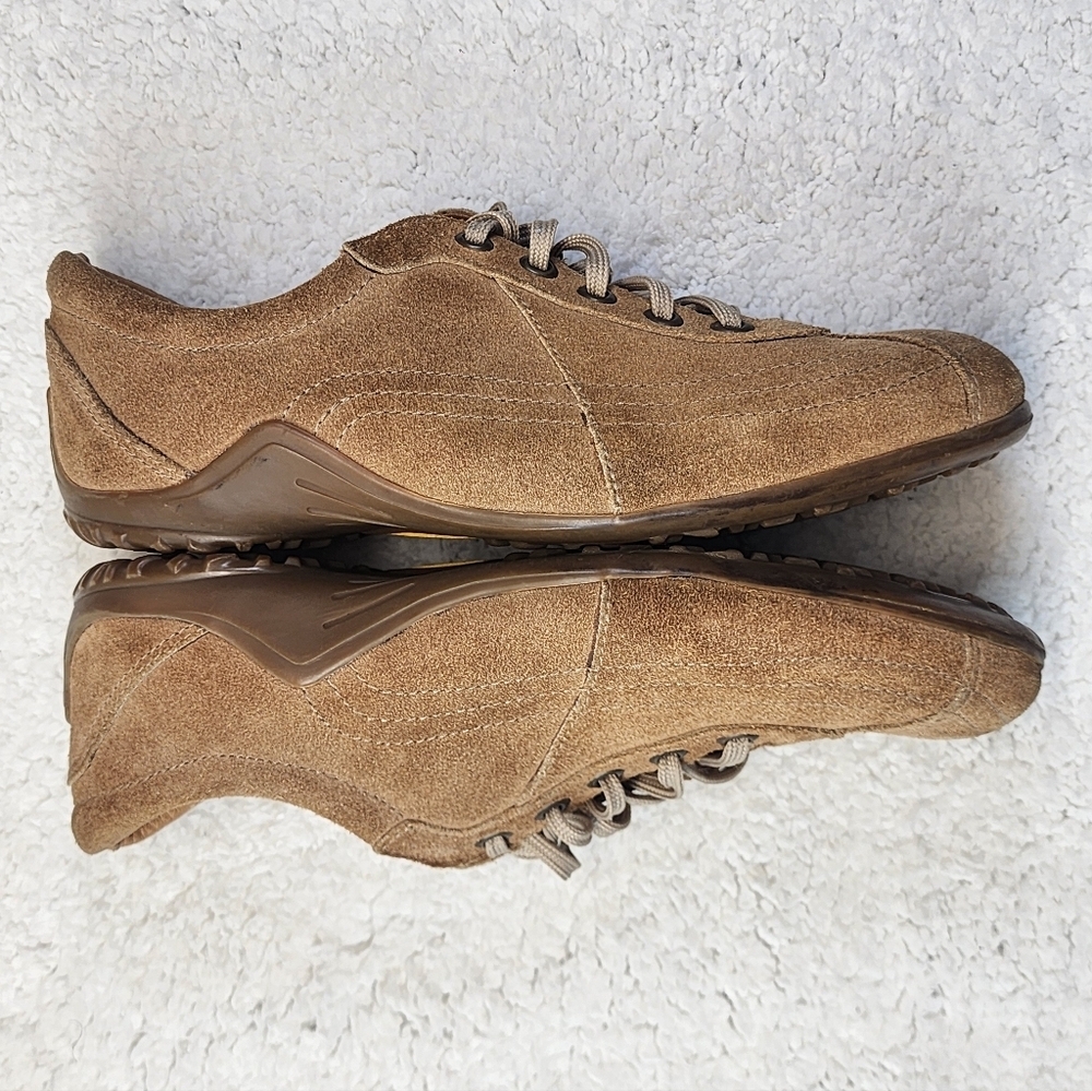 Vibram/Crawford Unisex Shoes in Tan Suede Leather, EUR 39, US Women8.5, Men6.5 - Picture 5 of 9